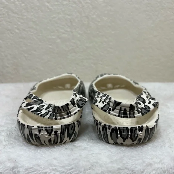 Crocs Kadee Ballet Flats White Leopard Print Size 8 - Picture 4 of 13